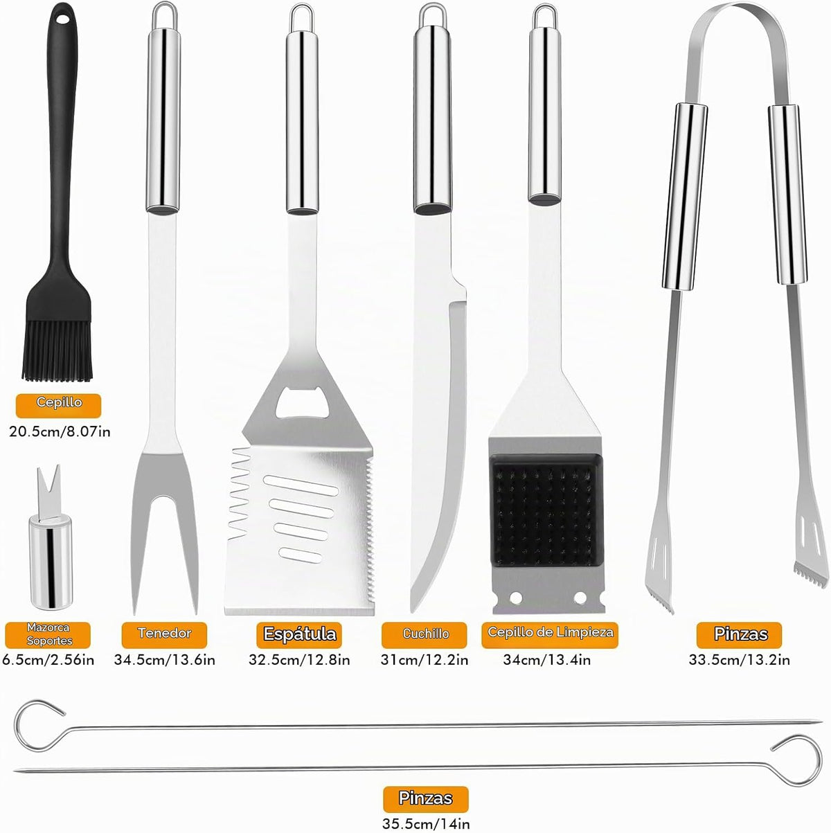 Kit parrillero sencillo 20 pcs