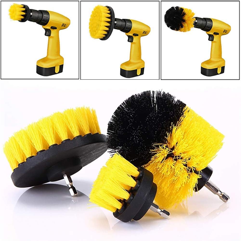 Paquete de 3 cepillos para  taladro