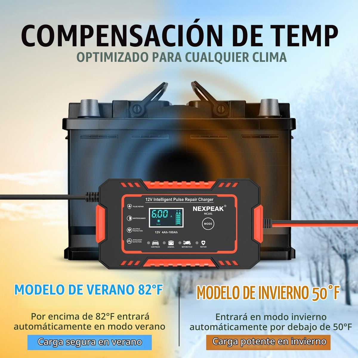 Cargador de batería NEXPEAK