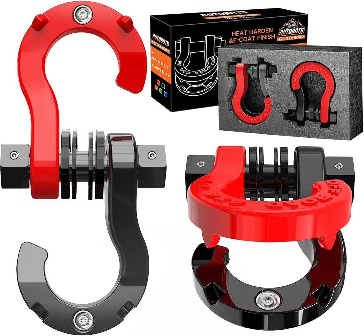 Grilletes de anillo en D Anillos en D de alta resistencia 66138 lb AUTOBOTS