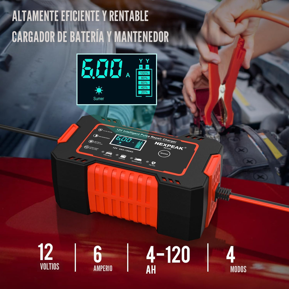 Cargador de batería NEXPEAK