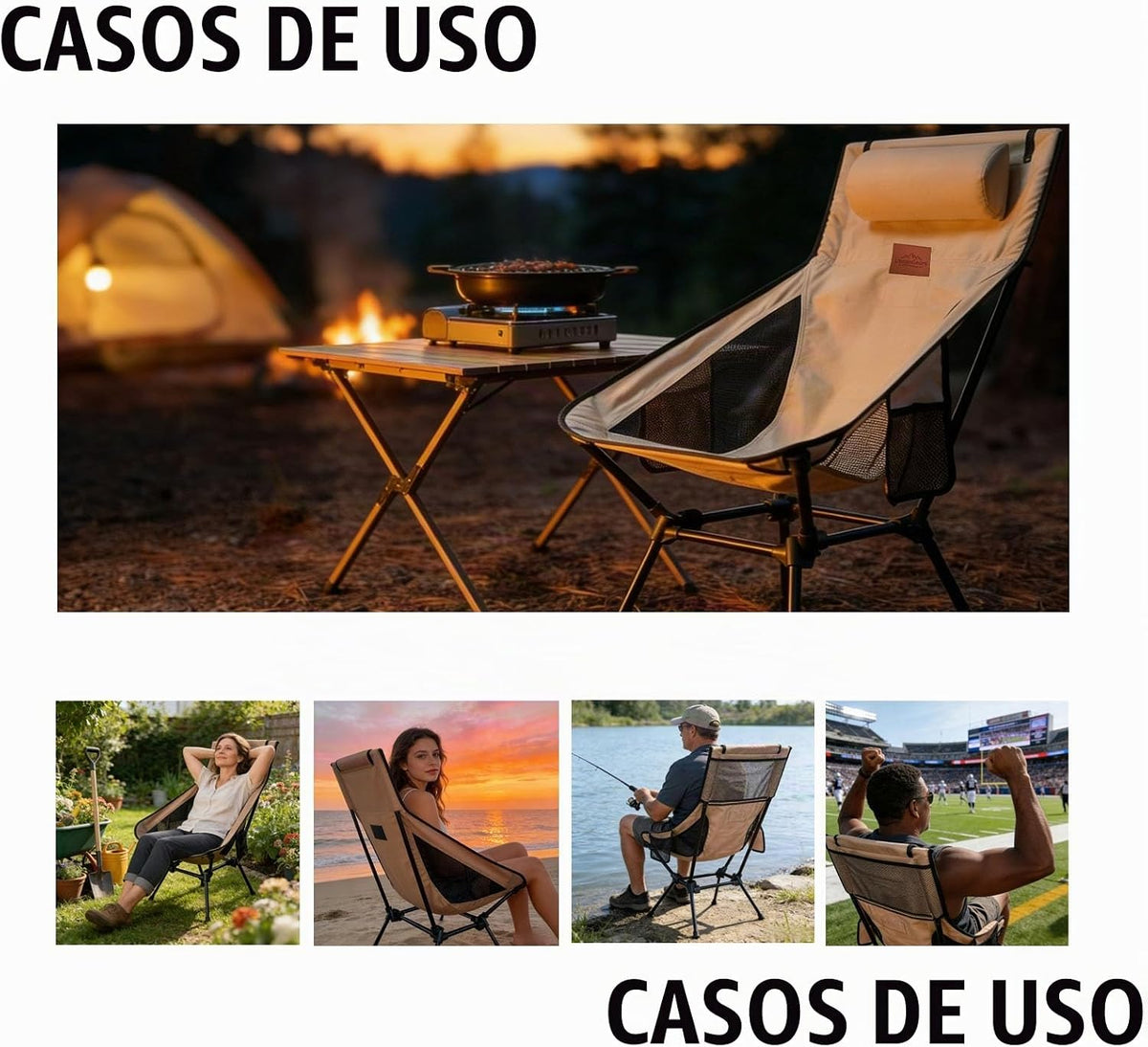 Sillas pre ensambladas espaldar alto