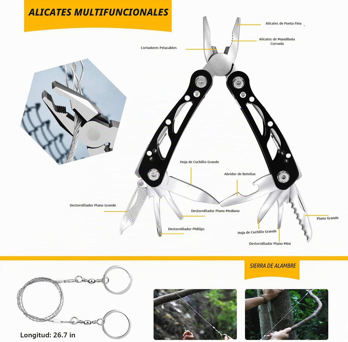 Kit de supervivencia de emergencia 60 en 1