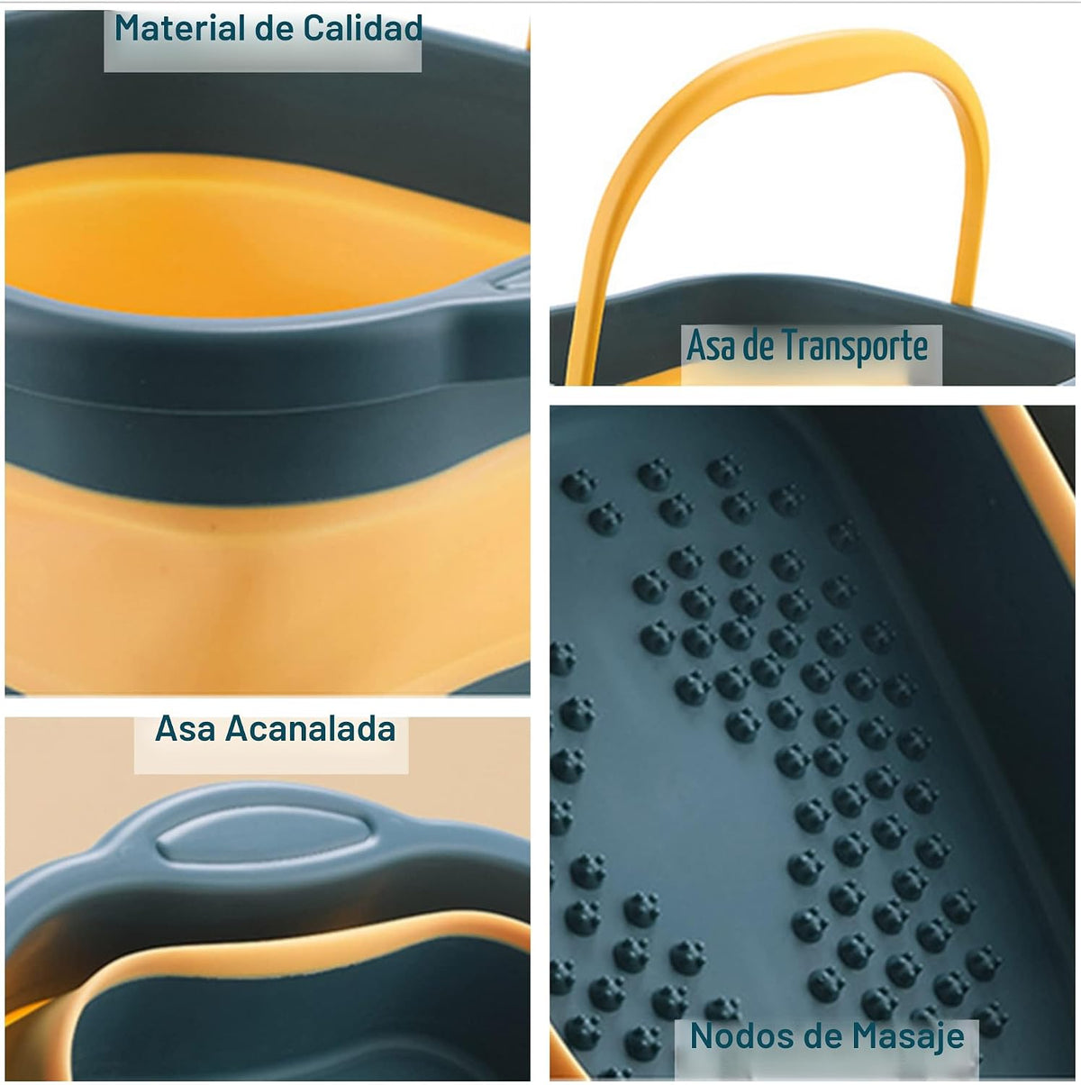 Tobo plegable para pies 20 Litros