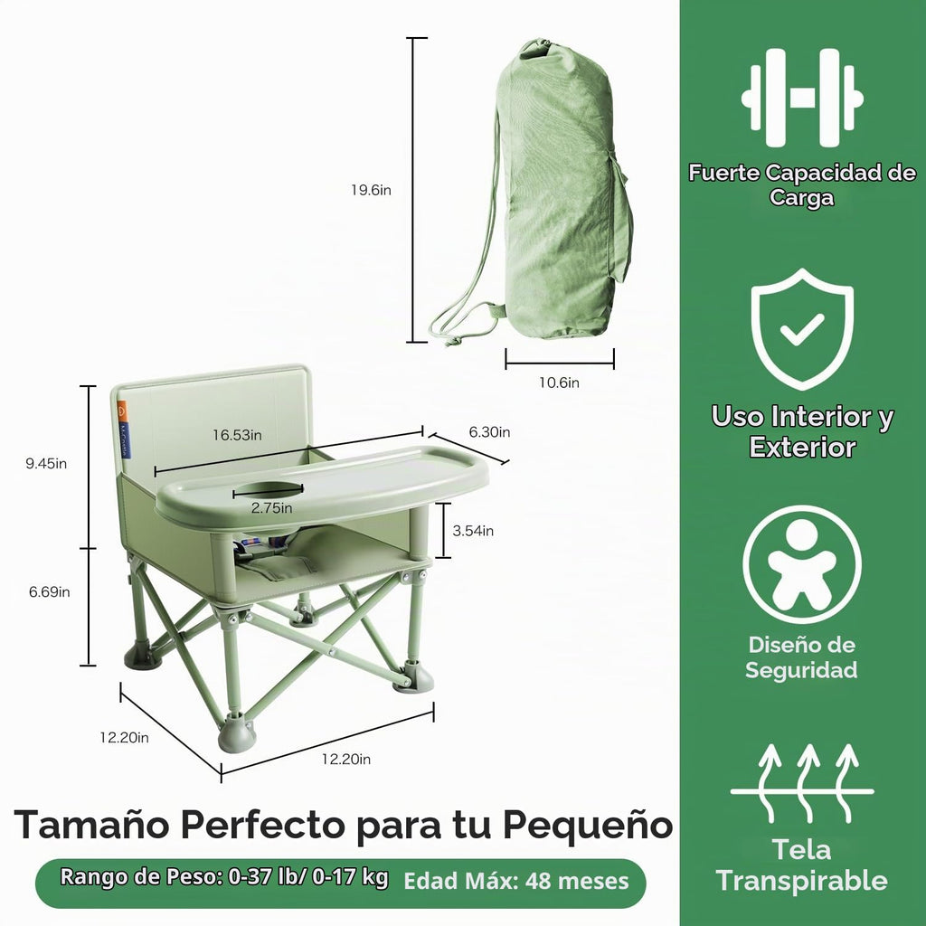 Silla Plegable Para Bebe Y Niños Hasta 2 Años