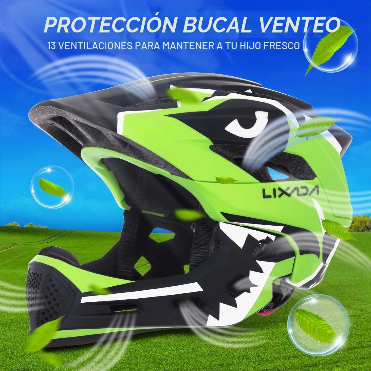 Casco completo para niños circunferencia 48-52 cm peso 330g