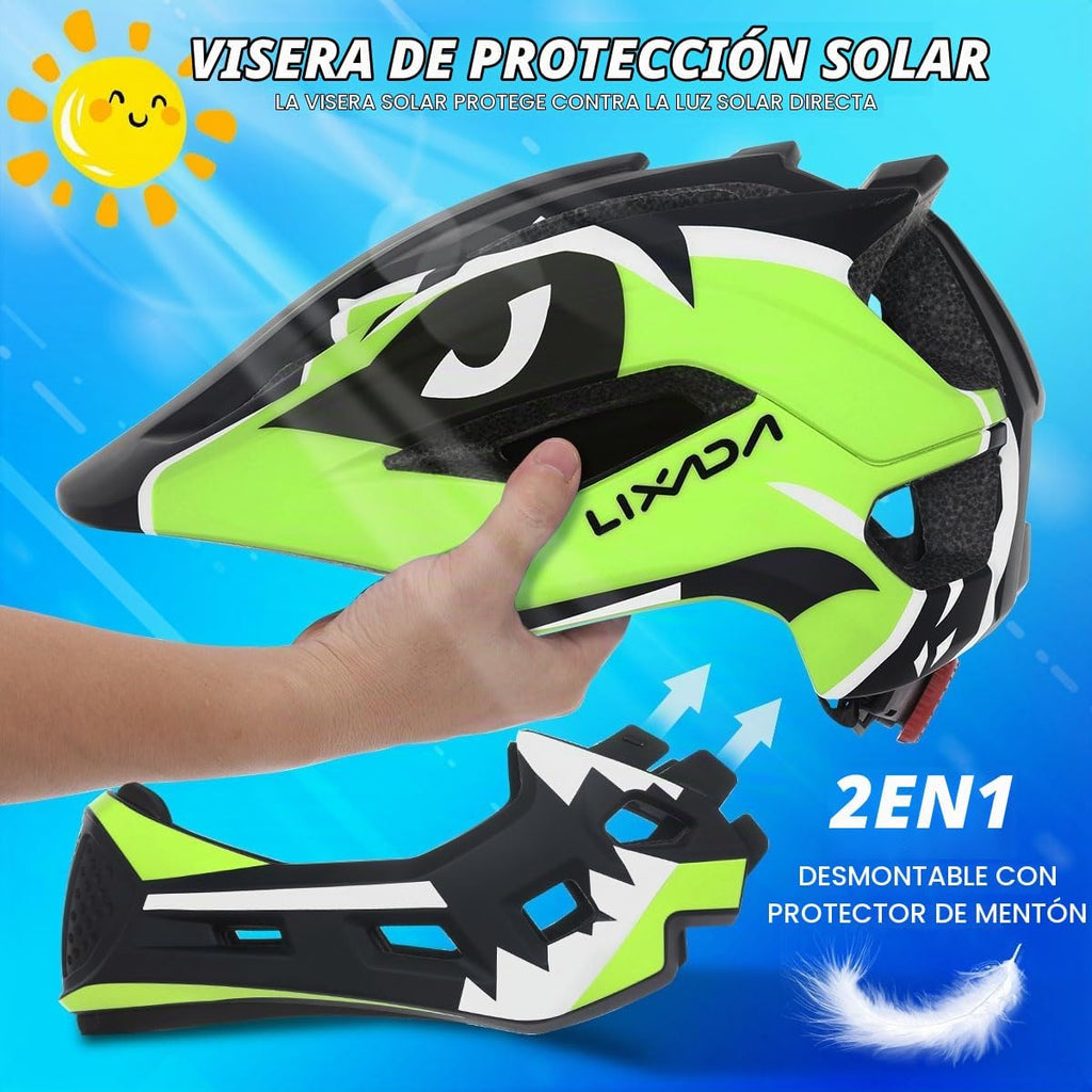 Casco completo para niños circunferencia 48-52 cm peso 330g