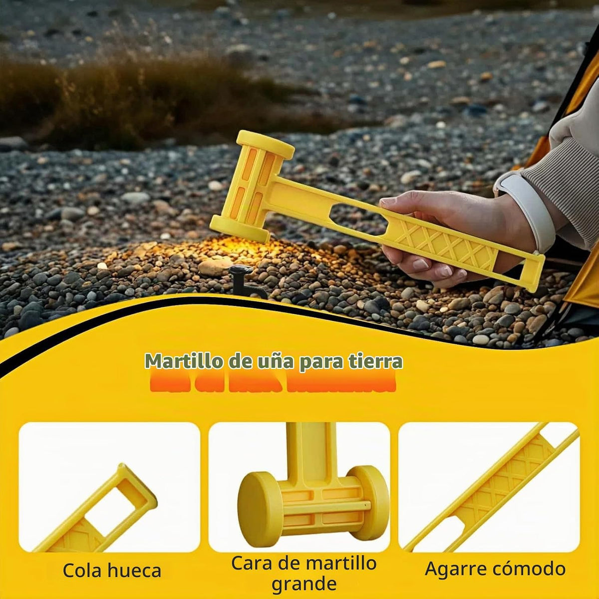 Martillo para stacks de plastico