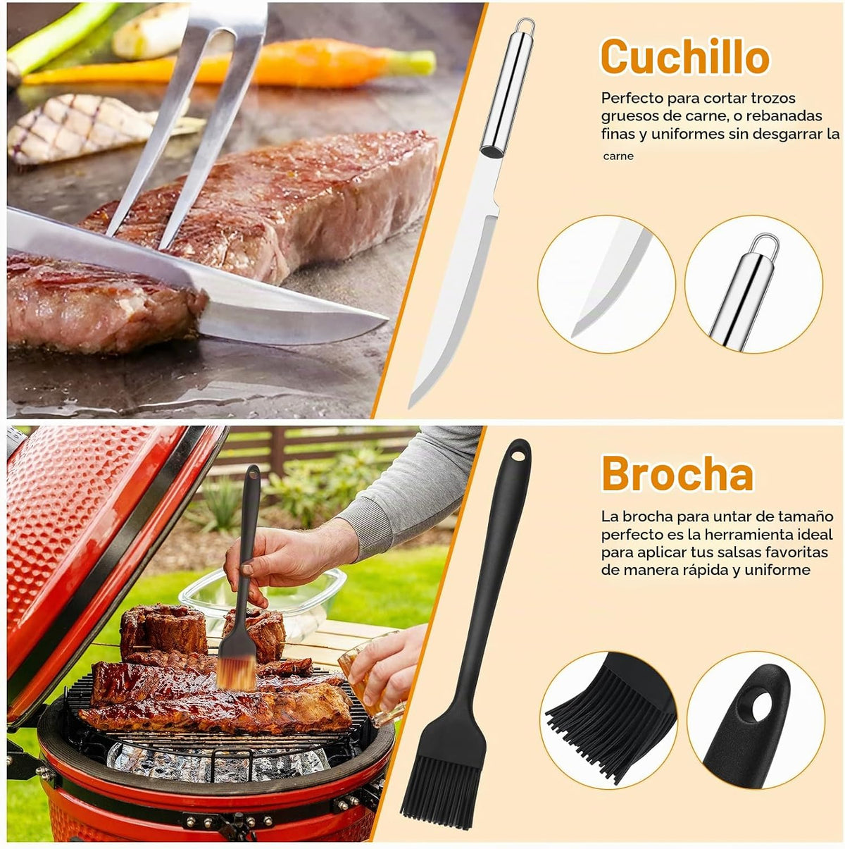 Kit parrillero sencillo 20 pcs