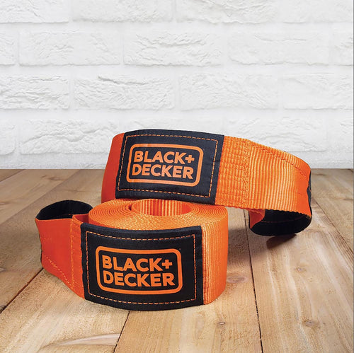 BLACK+DECKER Correa de remolque de recuperación resistente de 4" x 30' con