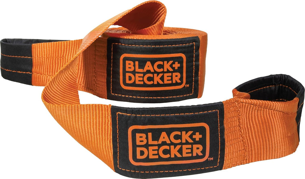 BLACK+DECKER Correa de remolque de recuperación resistente de 4" x 30' con