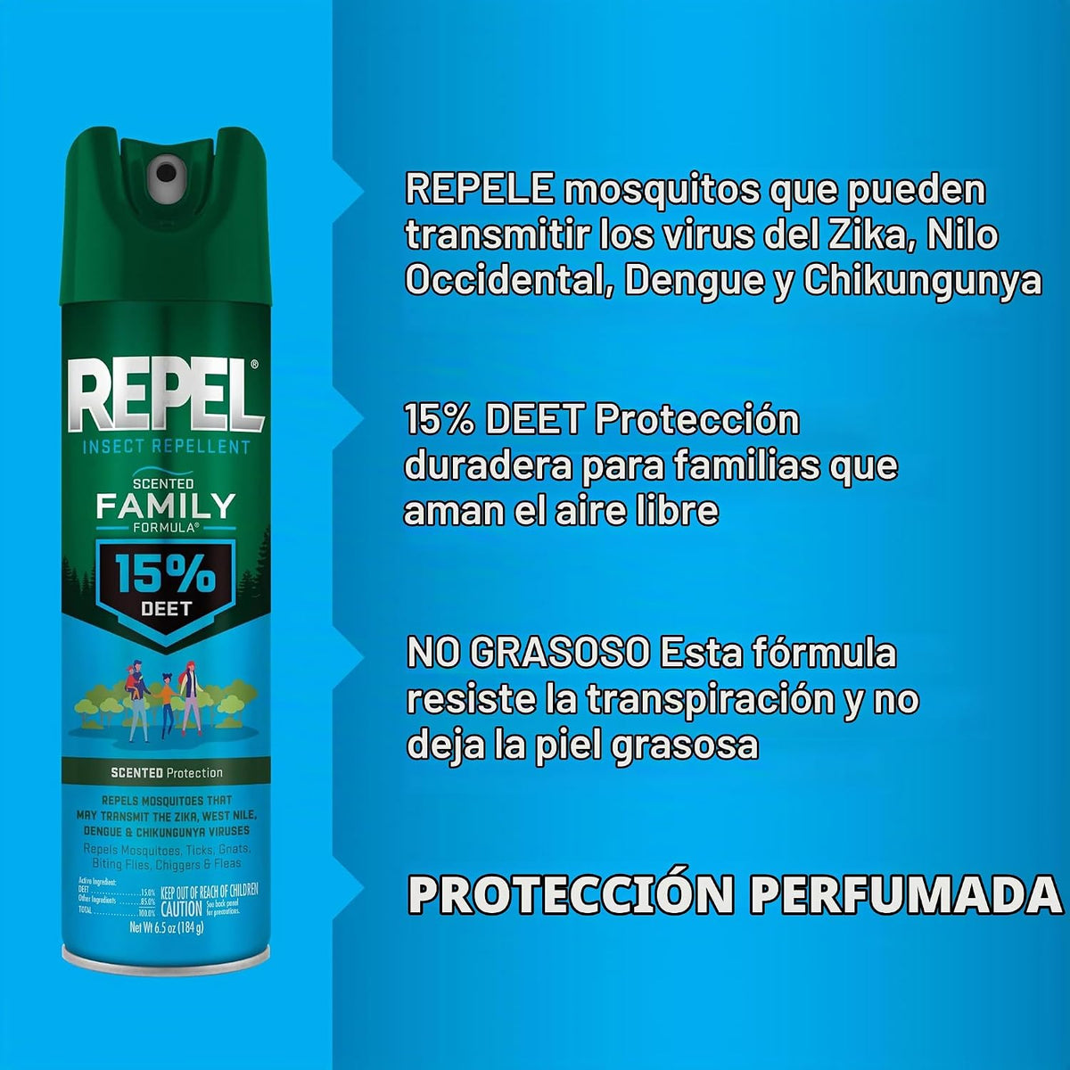 Repel family Fragance free aerosol