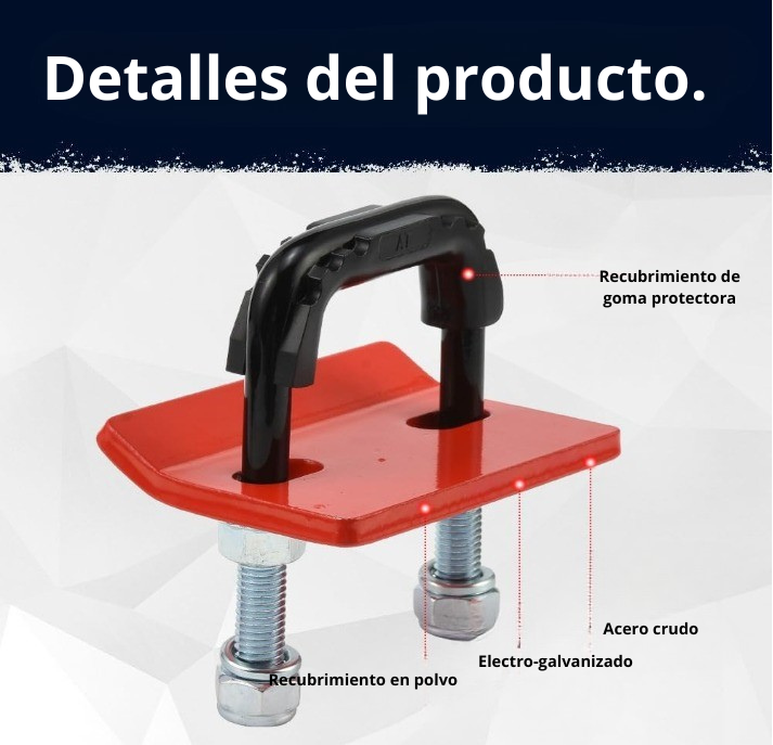 U para barra de tiro reductor de ruido y vibracion