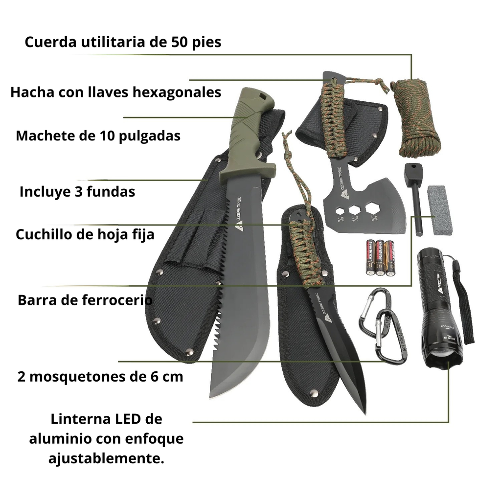 Kit de Supervivenvia 12 pcs Ozark trail
