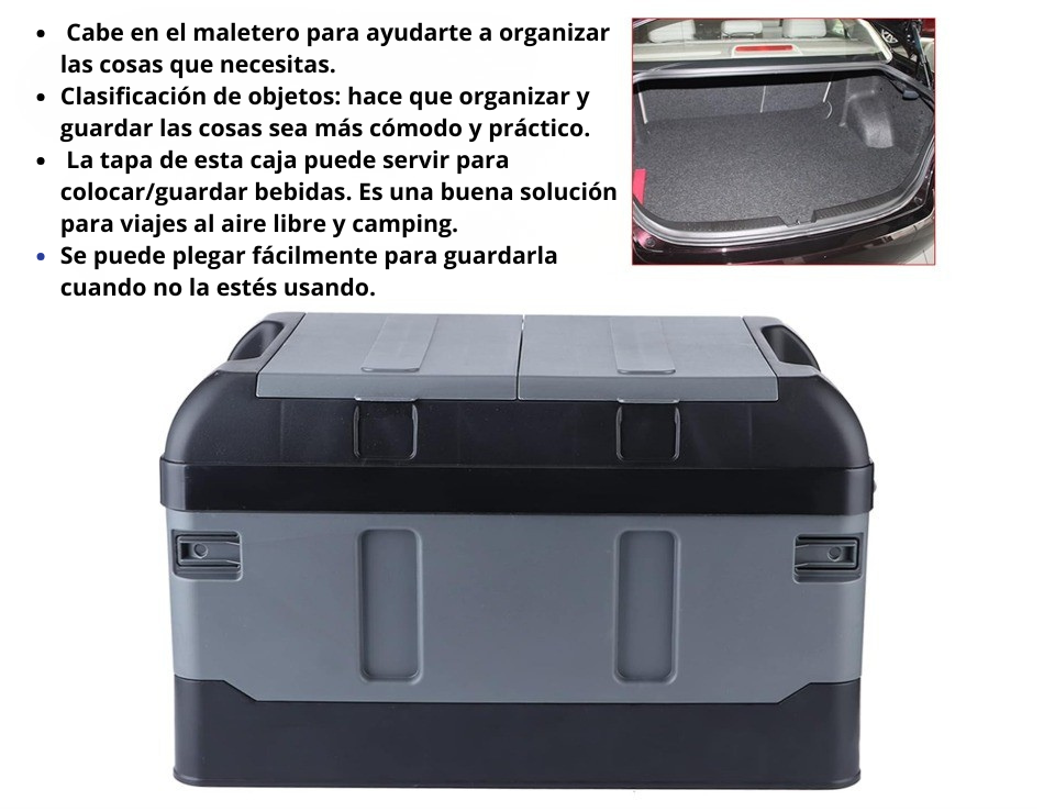 Caja de almacenamiento plegable de 40 Litros