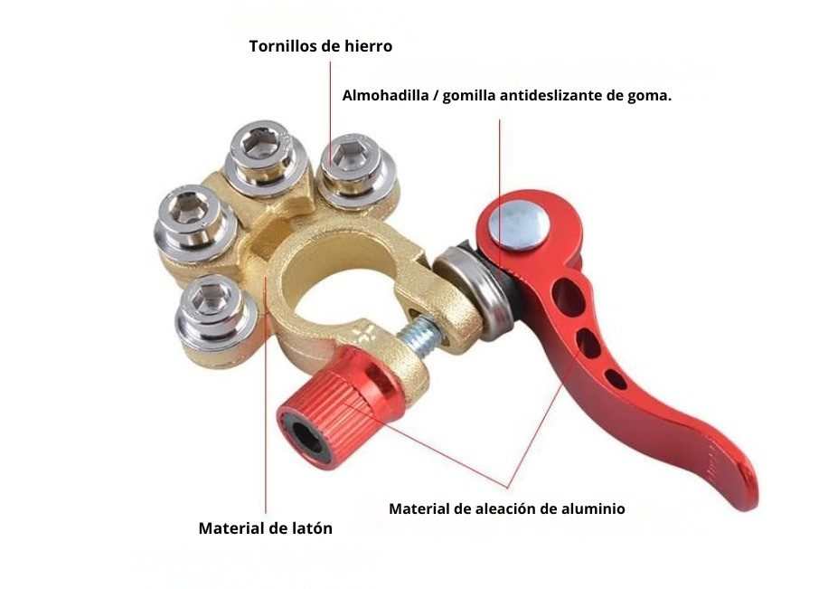 Bornes con terminal de batería de automóvil