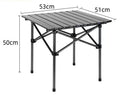 mesa plegable cuadrada color negro