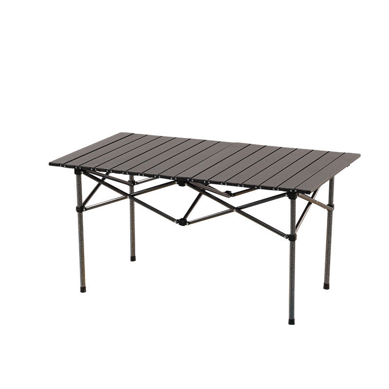 Mesa plegable rectangular color negro
