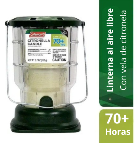 Vela Tipo Lampara De Citronella Coleman 70hrs