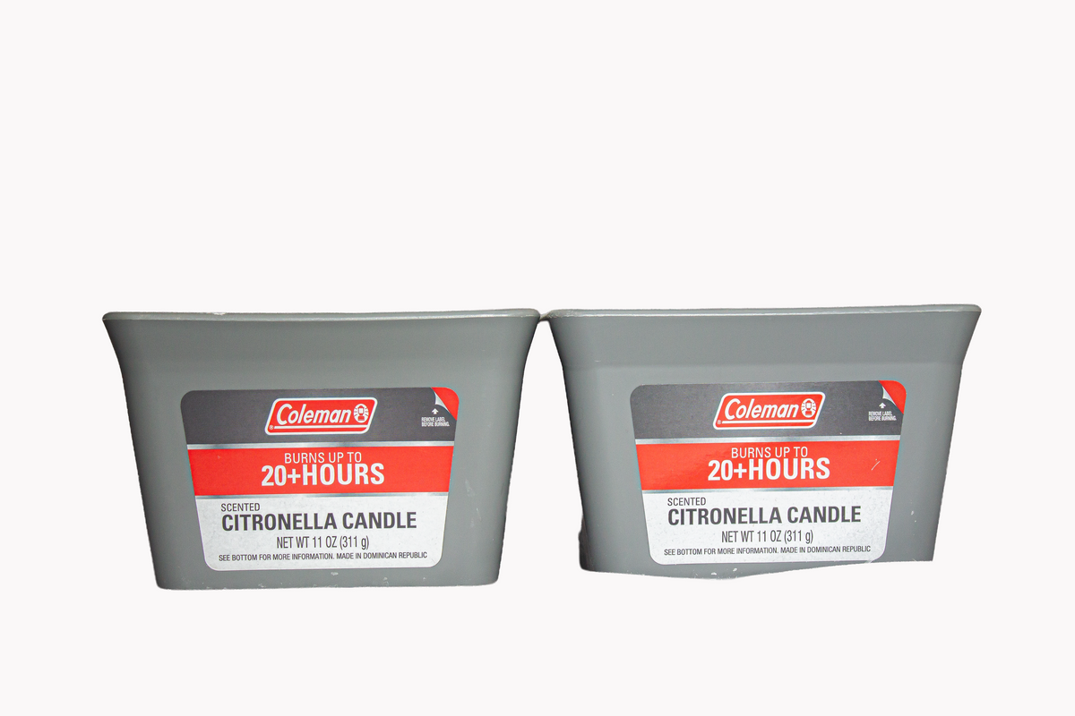 Coleman Vela De Citronela De 2 Mechas 311gr mas de 20 horas