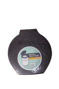 Poceta negra con base para papel