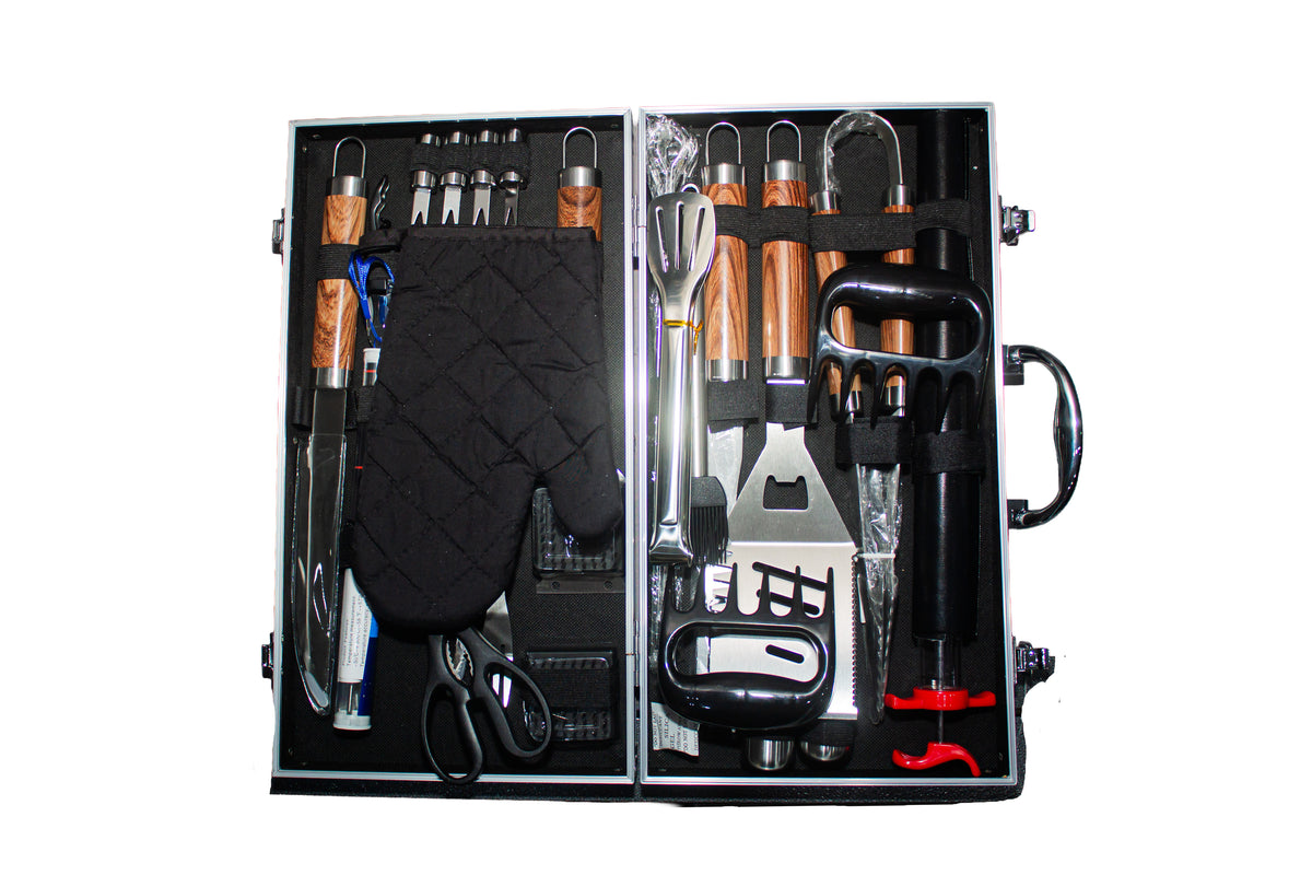 Kit Parrillero 38 Pcs Estuche rigido
