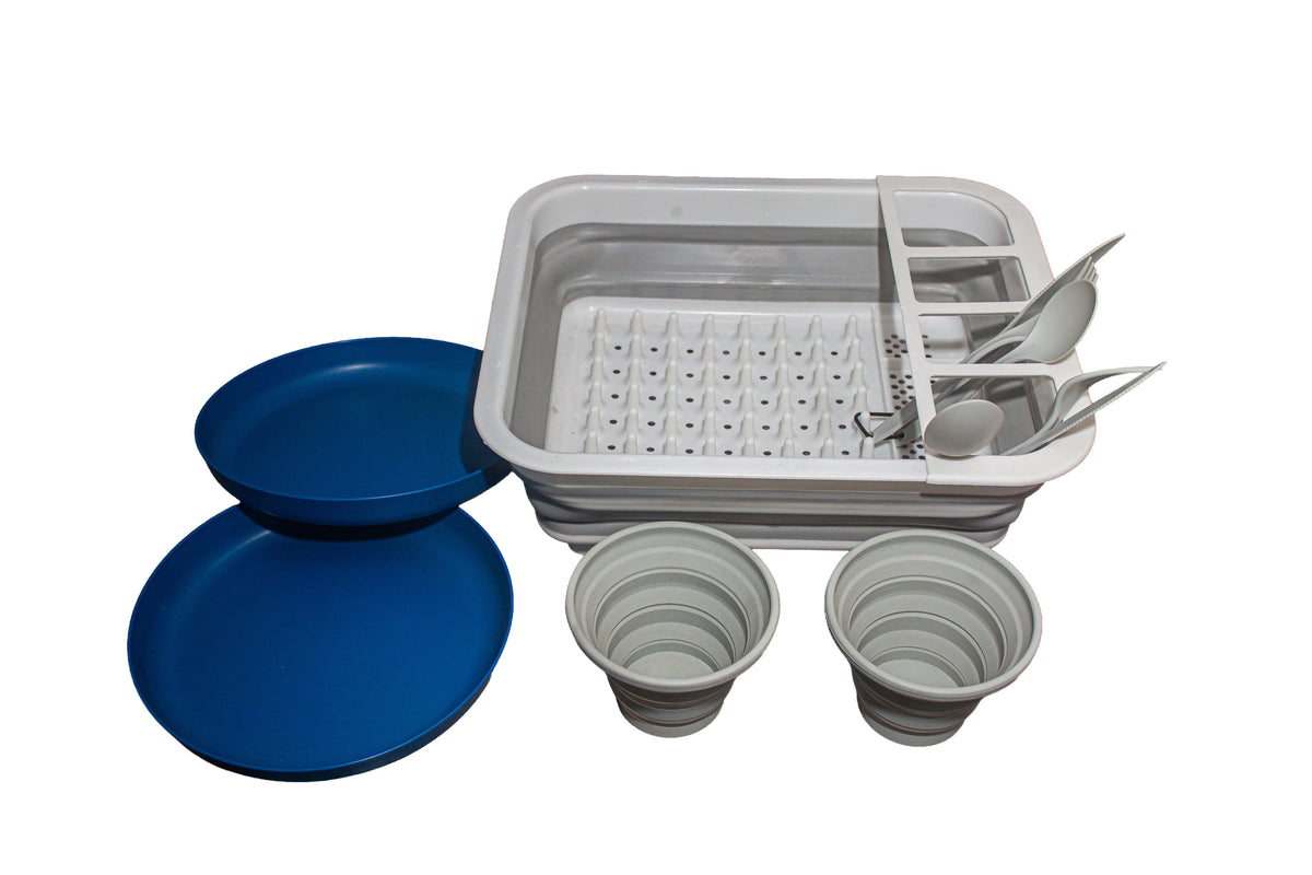 Escurridor Plegable para Cuencos, Platos y Vajilla, Organizador de Platos Portátil