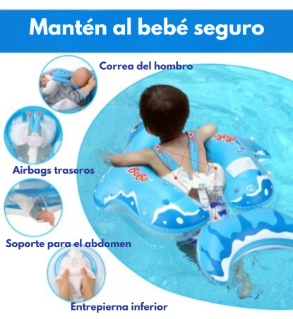 Flotador Para Piscina Niños De 1 A 6 Años tiburon