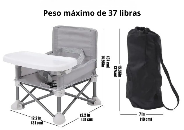 Silla Plegable Para Bebe Y Niños Hasta 2 Años