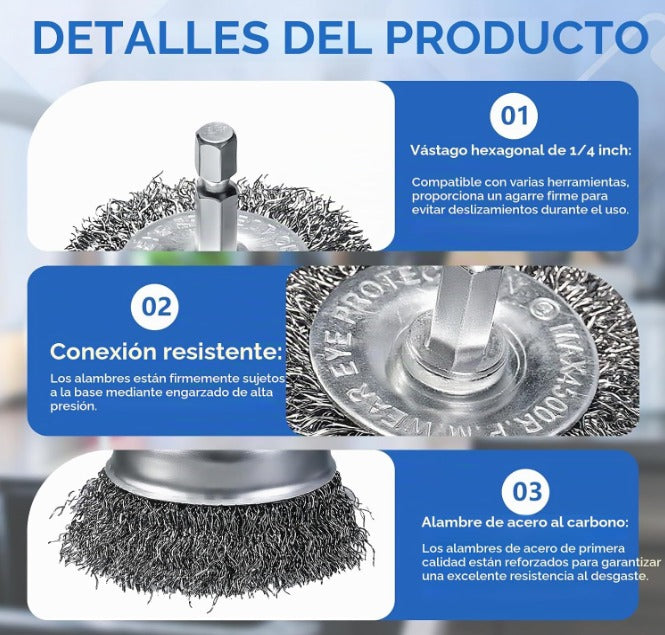Paquete de 10 Unidades de Cepíllos de Carbon sueltos