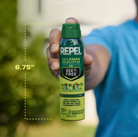 Repelente Repel Deet Free Eucalypto Y Limon Aerosol