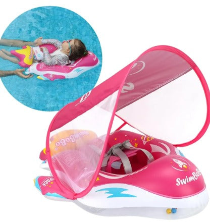 Flotador Para Piscina Niños De 6 A 36 Meses cohete rosado