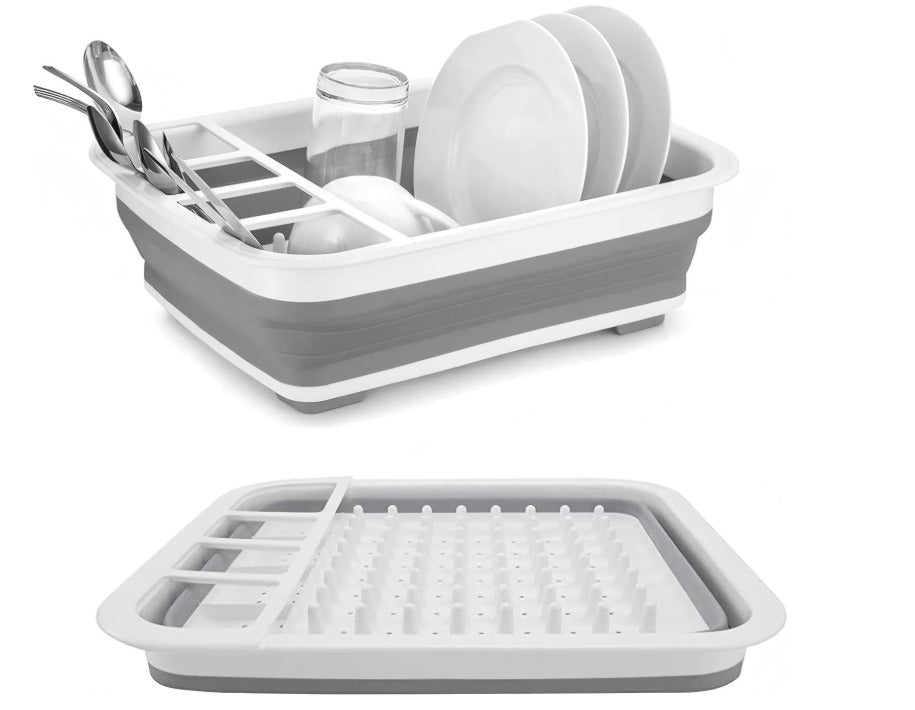 Escurridor Plegable para Cuencos, Platos y Vajilla, Organizador de Platos Portátil