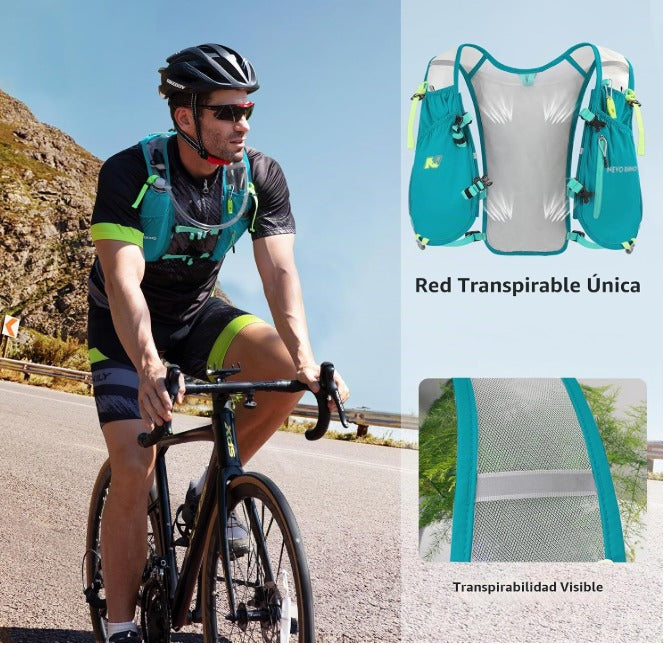 chaleco camelback  de hidratación con bolsa de agua de 1,5 L