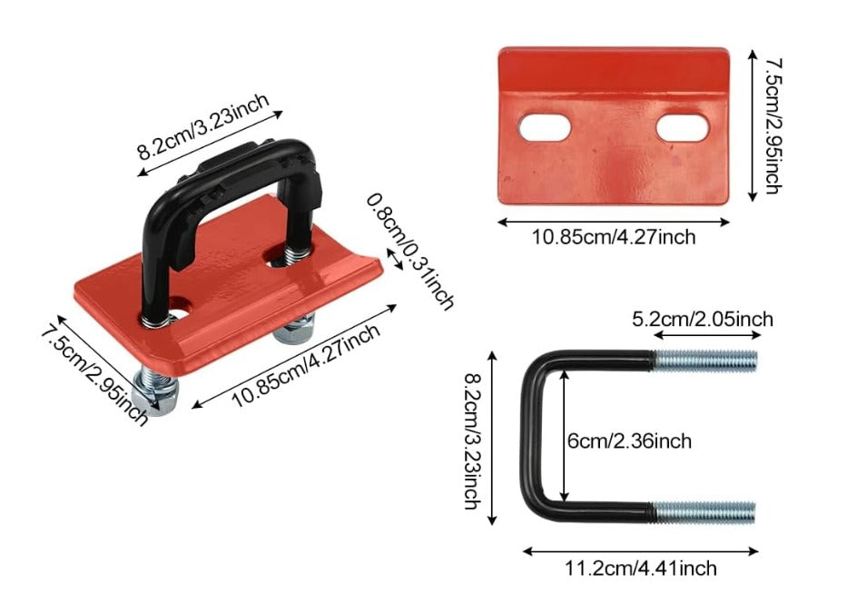 U para barra de tiro reductor de ruido y vibracion