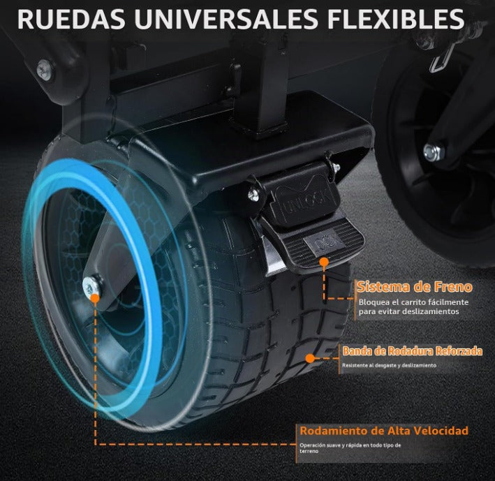 Carros plegables de transporte hasta 200KG