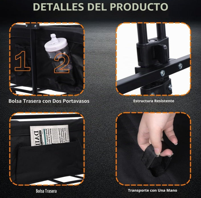 Carros plegables de transporte hasta 200KG