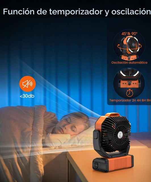 Ventilador Portátil Recargable de 20.000 mAh