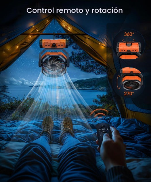Ventilador Portátil Recargable de 20.000 mAh