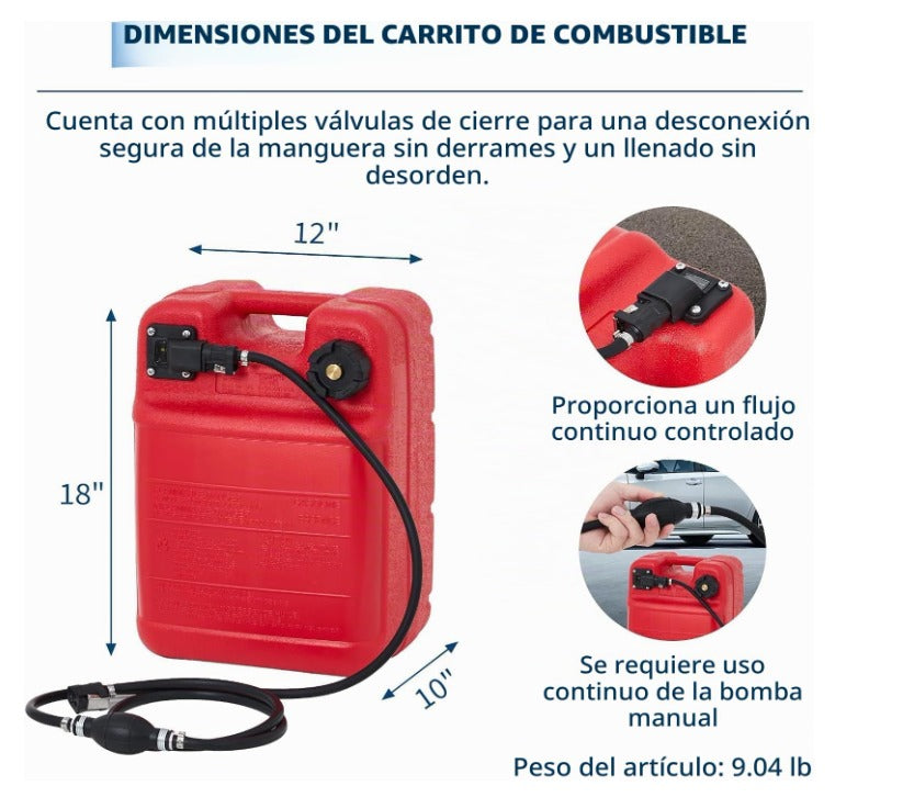 Tanque portátil marino de 6 galones