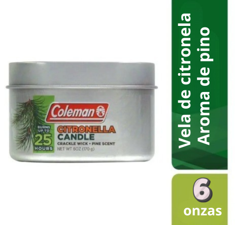 Vela Repelente Coleman De Citronella 25h