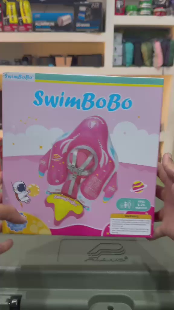 Flotador Para Piscina Niños De 6 A 36 Meses cohete rosado