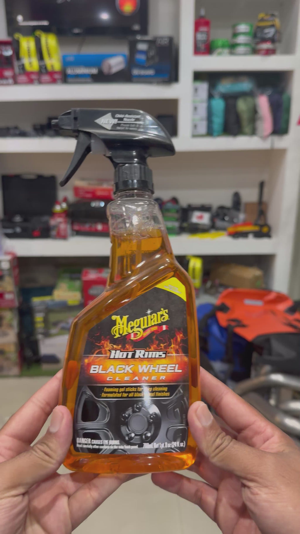 Limpiador De Rines Negros De Meguiars Hot Rims 24oz