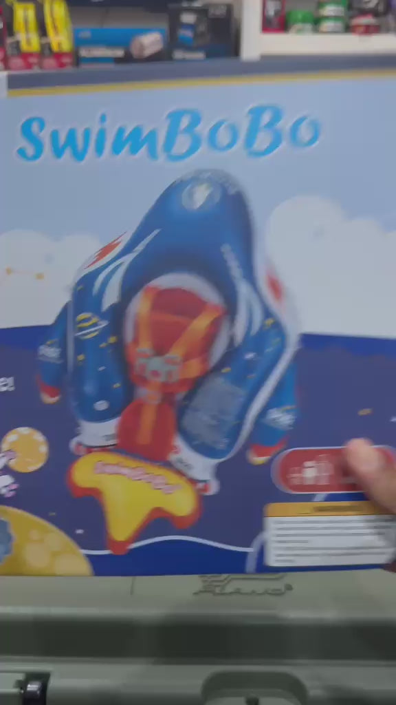 Flotador Para Piscina Niños De 6 A 36 Meses cohete azul