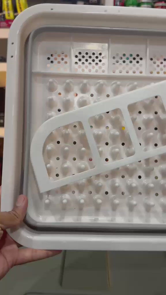 Escurridor Plegable para Cuencos, Platos y Vajilla, Organizador de Platos Portátil