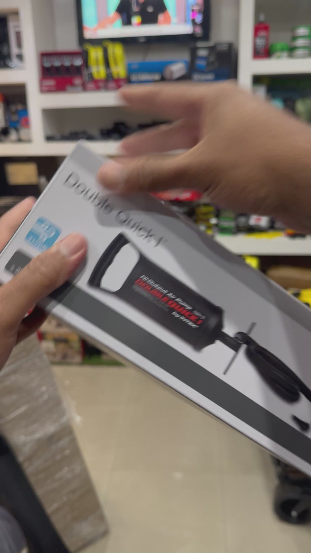 Bomba De Aire De Mano Intex Doble Quick