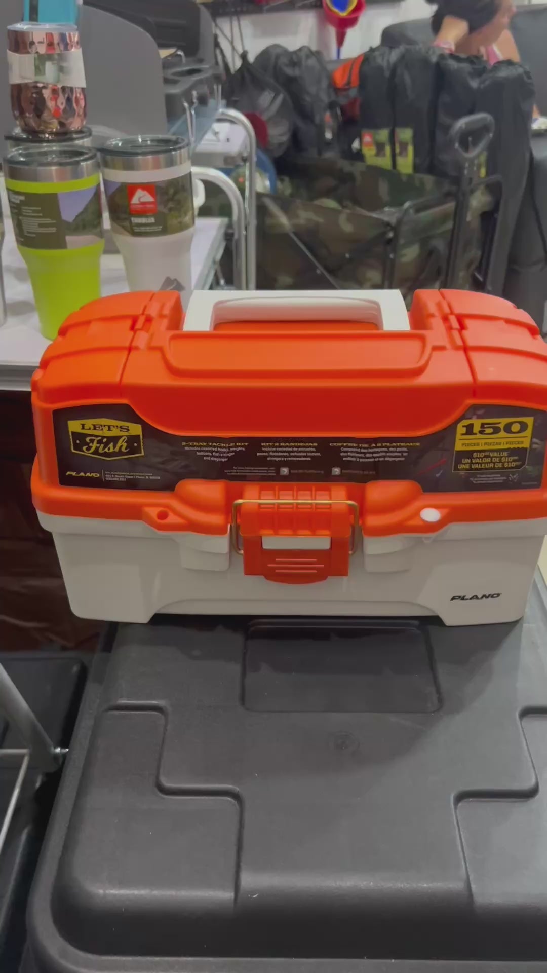 caja plano para pesca